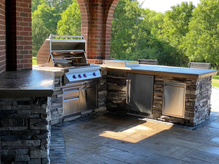 Outdoor_Kitchen_andswimming_pool_Northville_ Dig2Swim Pools1